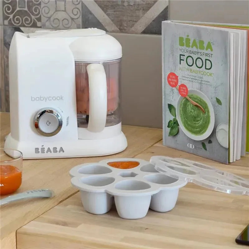 Beaba - Multiportions Silicone Baby Food Storage Container, Cloud Image 5