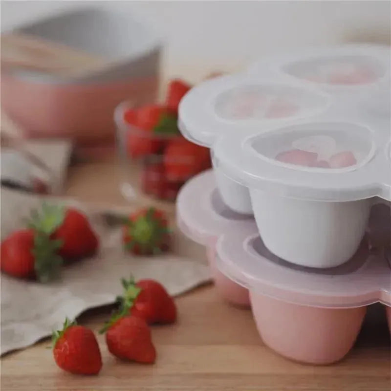 Beaba - Multiportions Silicone Baby Food Storage Container, Cloud Image 7