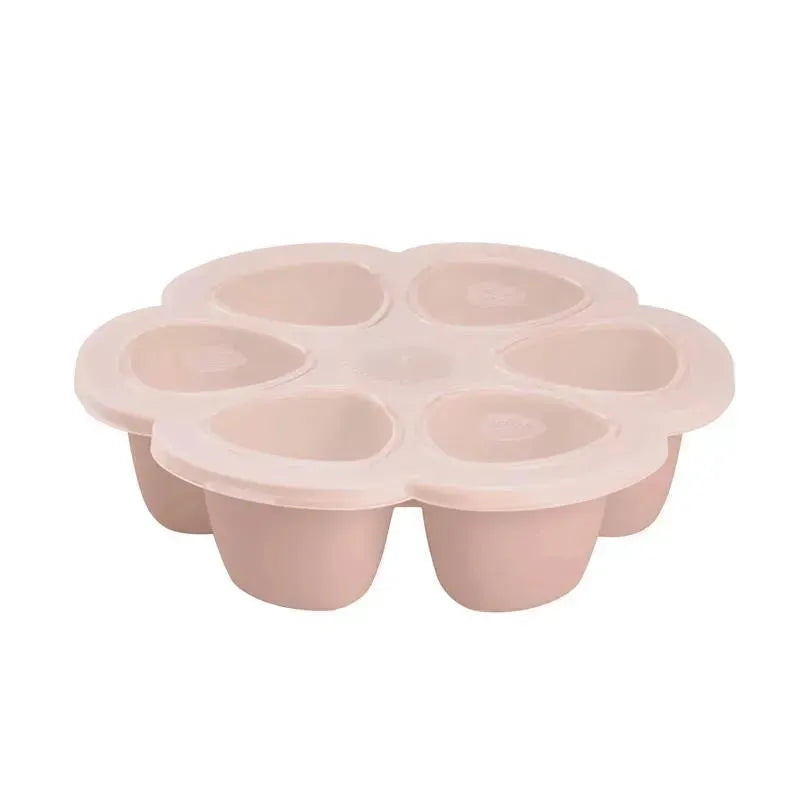 Beaba Multiportions Silicone Baby Food Freezer Tray 5Oz-Rose Image 4