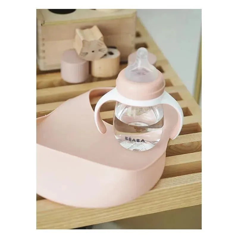 Beaba - Silicone Baby Bib, Rose Image 3