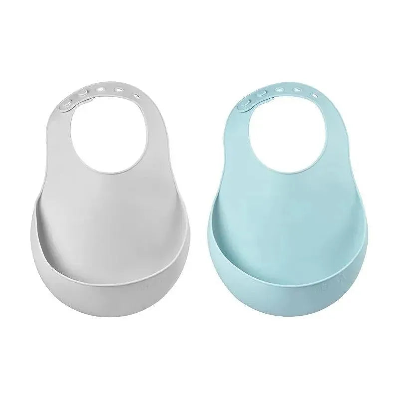 Beaba - Silicone Baby Bibs, Cloud/Rain Image 1