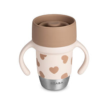 Beaba Stainless Steel 360 Learning Cup, Big Love Image 1
