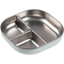 Beaba Stainless Steel Divided Plate, Misty Green Image 1