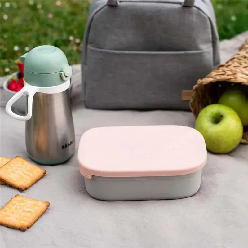 Beaba - Stainless Steel Lunch Box, Rose Image 6