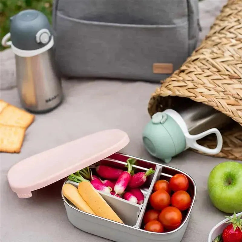 Beaba - Stainless Steel Lunch Box, Rose Image 5