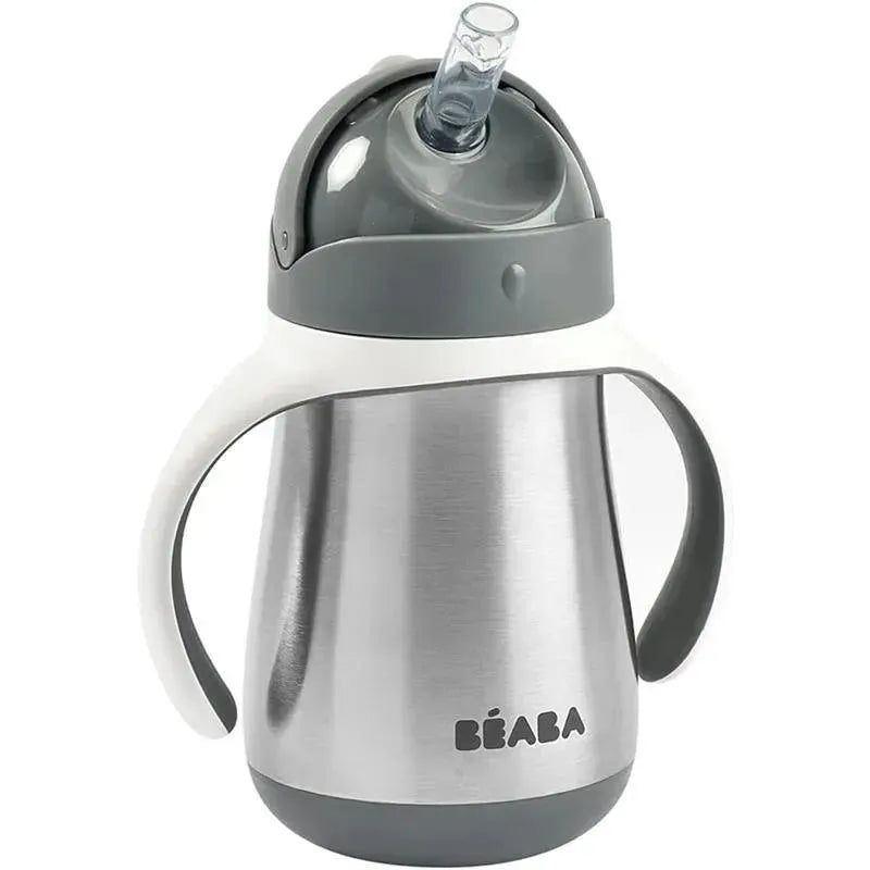 Beaba - Stainless Steel Straw Sippy Cup Charcoal Image 1