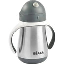 Beaba - Stainless Steel Straw Sippy Cup, Charcoal Image 2