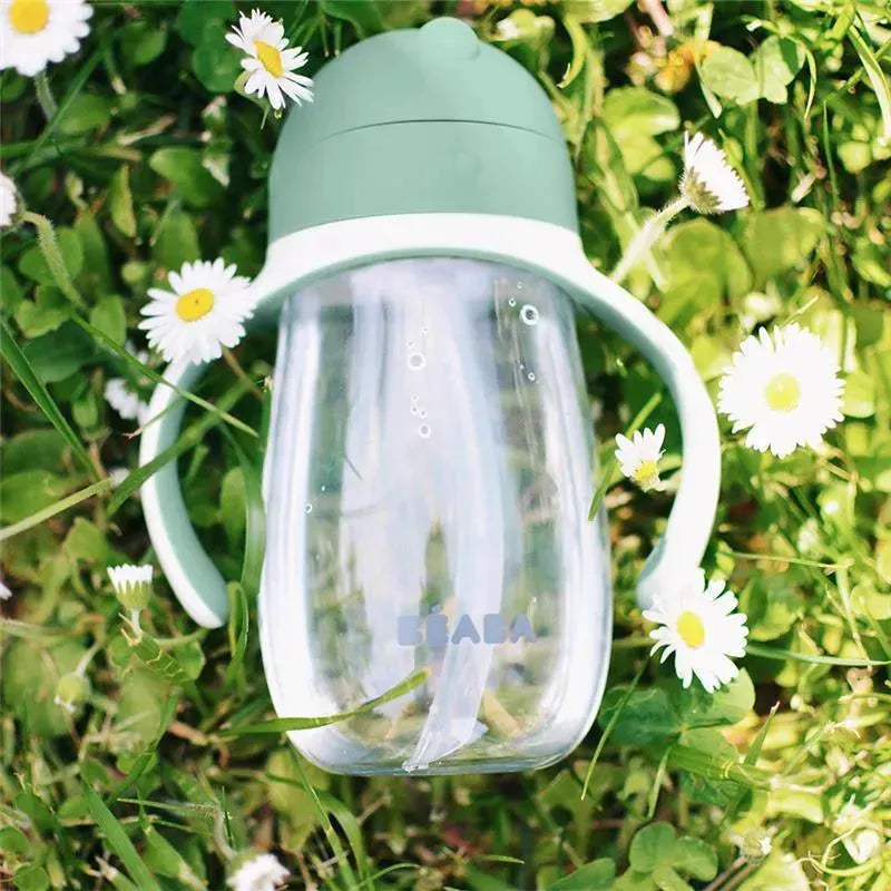 Beaba - Straw Sippy Cup, Sage Image 3