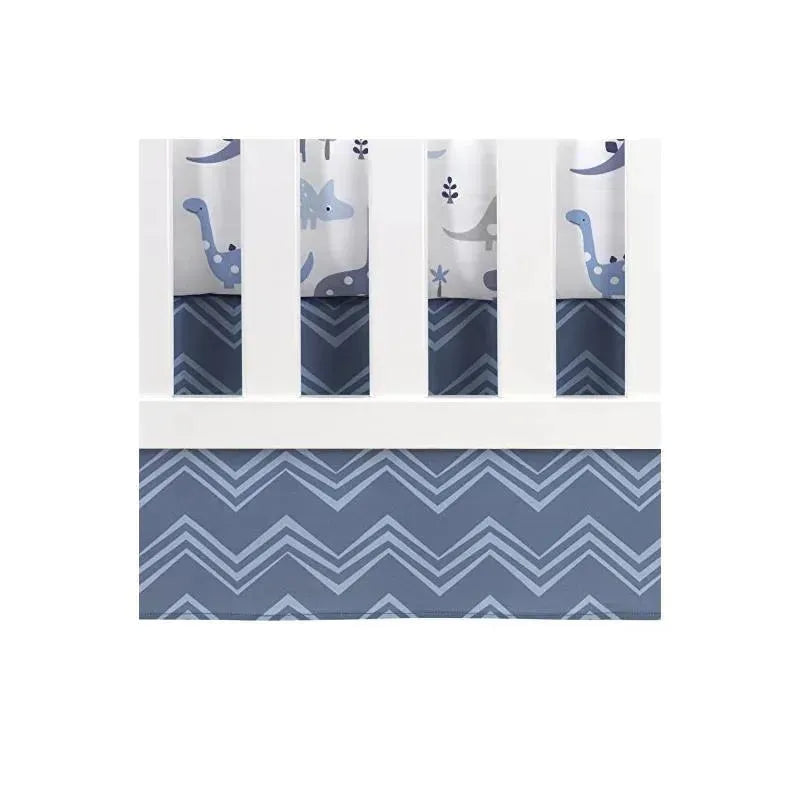 Bedtime Originals Roar Dinosaur 3 Piece Crib Bedding Set, Blue/Gray Image 5