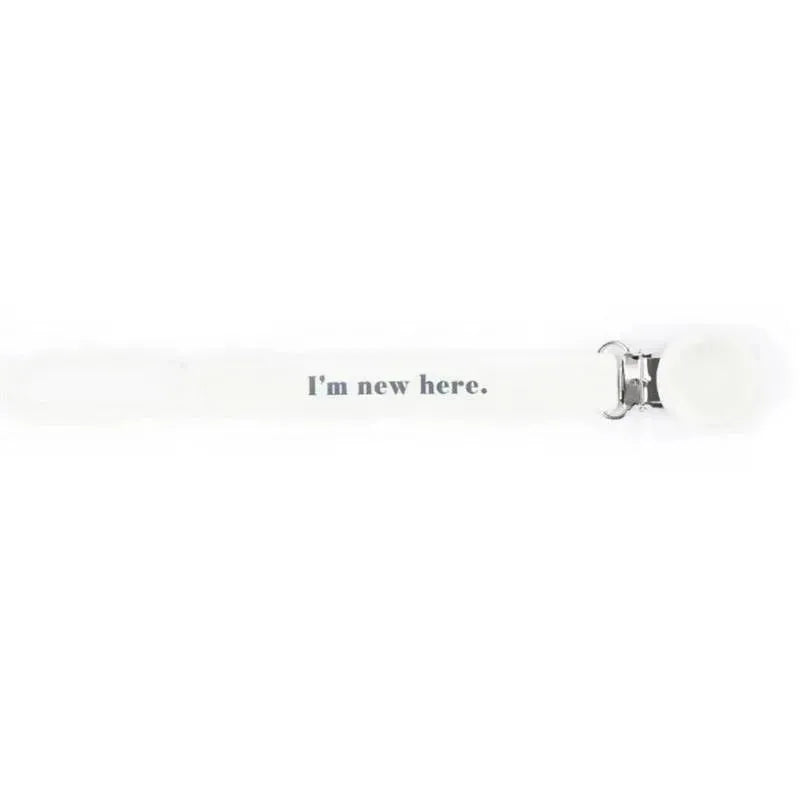 Bella Tunno - New Here Pacifier Clip Image 1