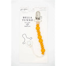 Bella Tunno Silicone Beaded Pacifier Clip- mango Image 1