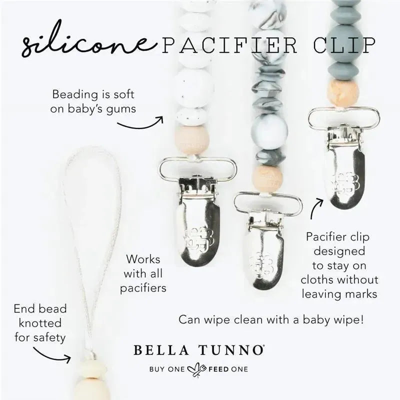 Bella Tunno Silicone Beaded Pacifier Clips - Mint Image 4