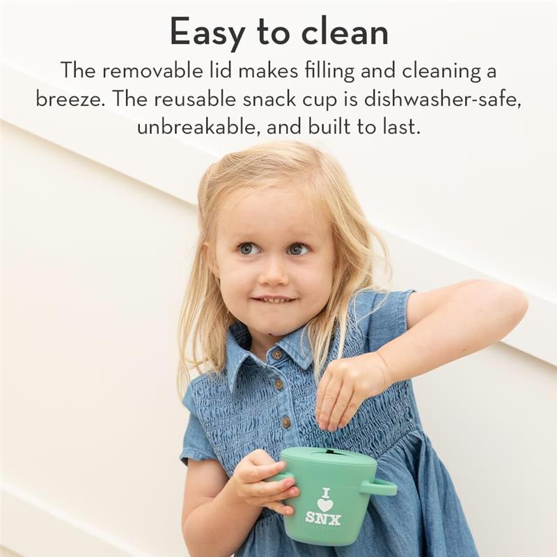 Bella Tunno Snack Cups for Toddlers, Silicone Spill Proof Food Container with Lid Image 7