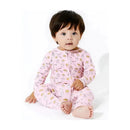 Bellabu Bea - Milk and Cookies Pink Bamboo Convertible Footie Image 3