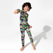 Bellabu Bear - Batman Baddies Bamboo Kids Pajamas Image 1