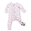 Bellabu Bear - Milk And Cookies Pink Kids Bamboo Pajamas Image 2