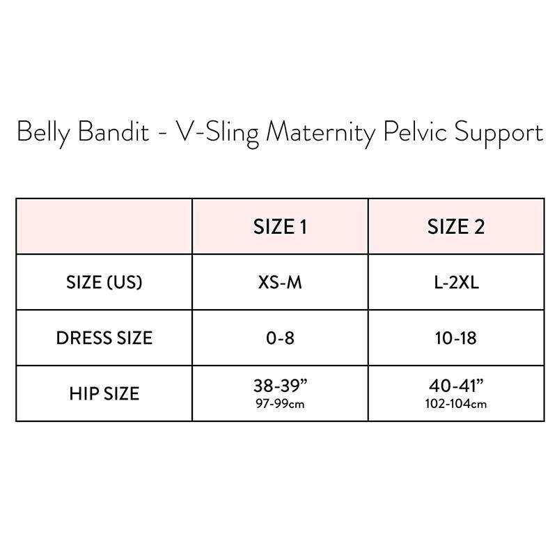 Belly Bandit – Faixa de suporte pélvico V-Sling, preta, GG