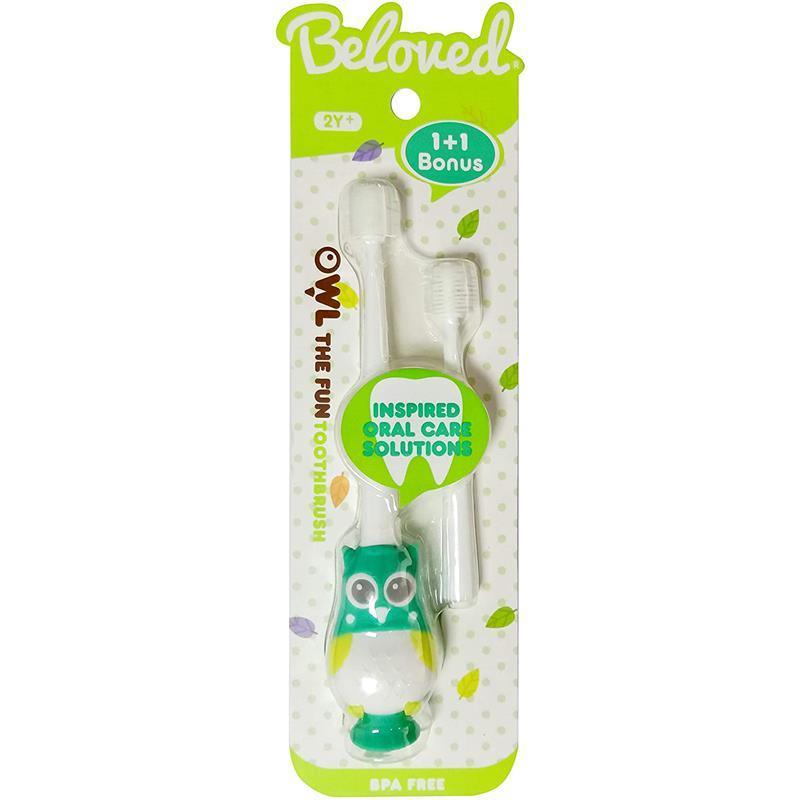 Beloved Owl The Fun Kids Toothbrush Green 2Y+ Image 2