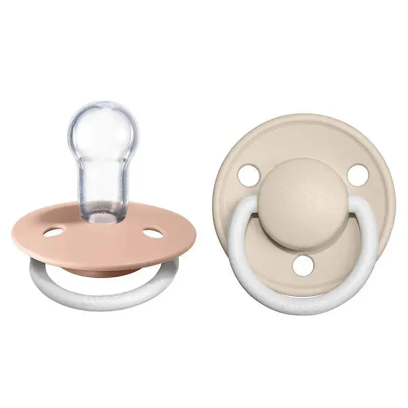 BIBS - 2Pk De Lux Blush Night/Vanilla Night Premium Pacifier, One Size Image 1