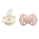 BIBS - 2Pk Ivory/Blush Infinity Anatomical Pacifier, 6/18M Image 1