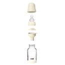 Bibs - Baby 4Oz Silicone Glass Bottle With Bumper Ivory Image 3