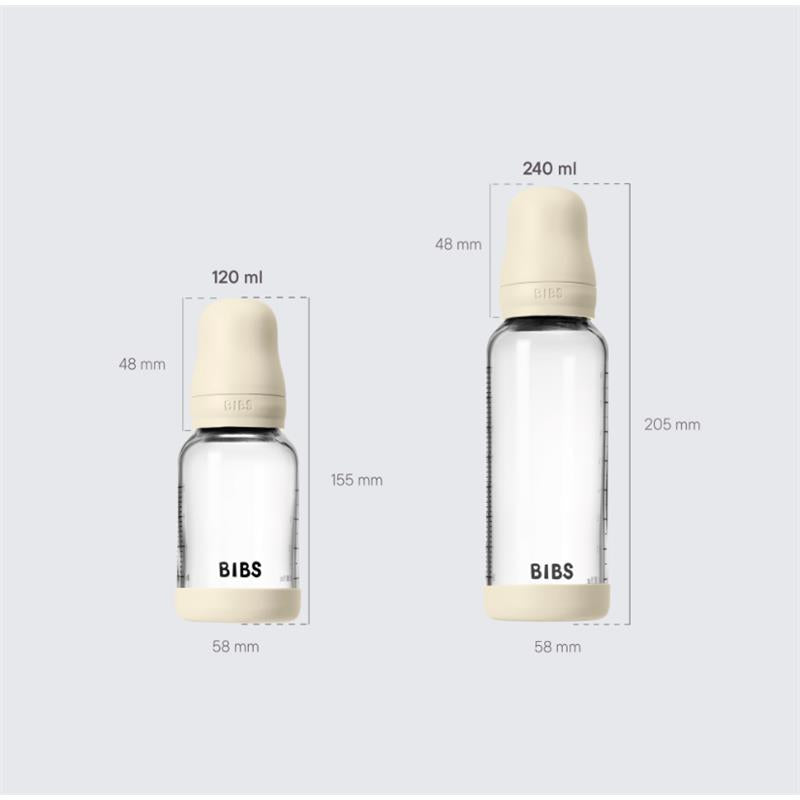 Bibs - Baby 8Oz Latex Glass Bottle With Bumper Blush Image 3