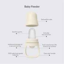 Bibs - Baby Feeder Fossil Grey Image 2