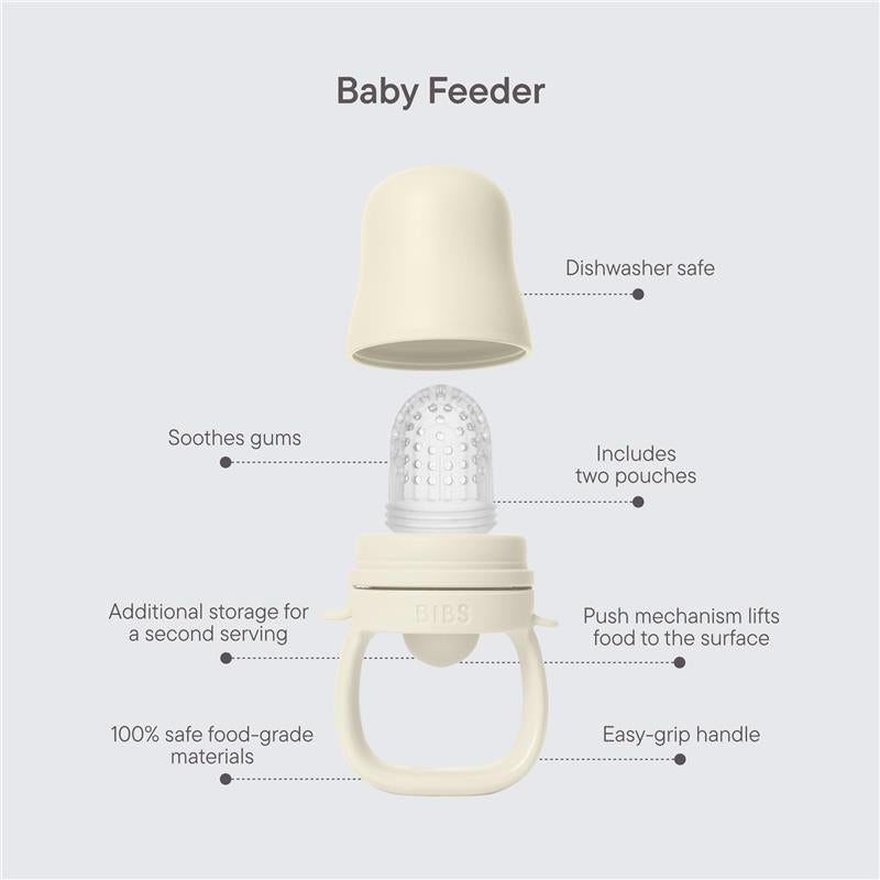 Bibs - Baby Feeder Fossil Grey Image 2