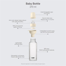 Bibs - Baby Plastic Bottle With Silicone Nipple 270Ml, Ivory Image 2