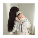 Bleu La La - 100% Luxury Cotton Swaddle Receiving Baby Blanket, Sheep Ivory Image 2