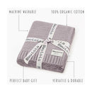 Bleu La La - 100% Luxury Cotton Swaddle Receiving Baby Blanket, Sheep Ivory Image 4