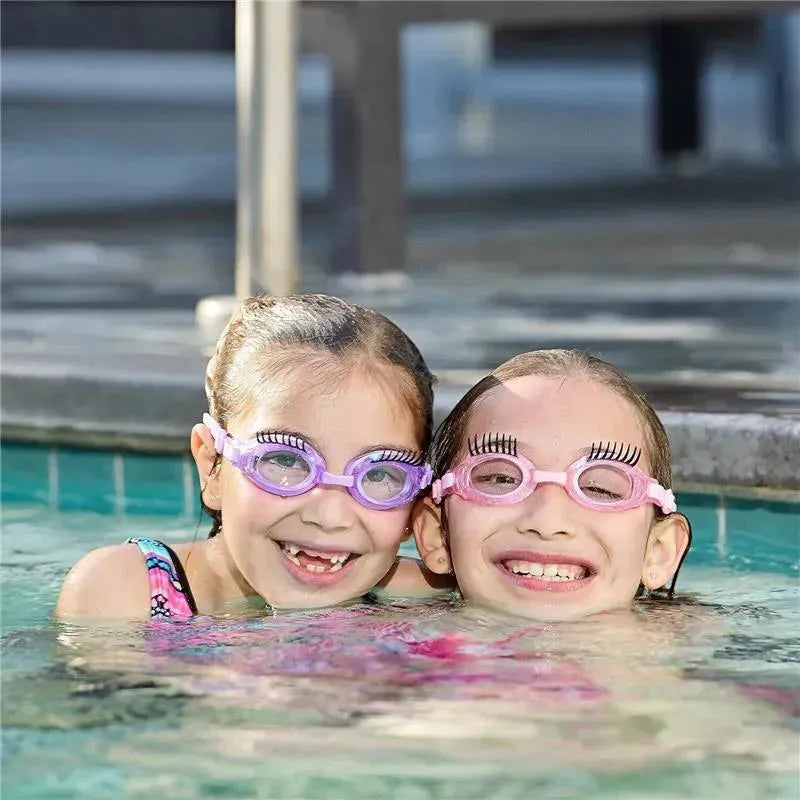 Bling 2O - Girls' Glam Splash Lash Swimming Goggles with UV Protection, Ages 3+, Pink Image 6
