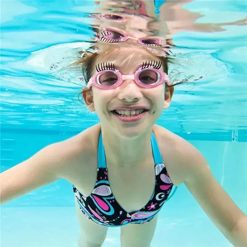 Bling 2O - Girls' Glam Splash Lash Swimming Goggles with UV Protection, Ages 3+, Pink Image 7