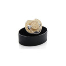 Bling Swarosvski Crystal Pacifier Gold 0/6M Image 1