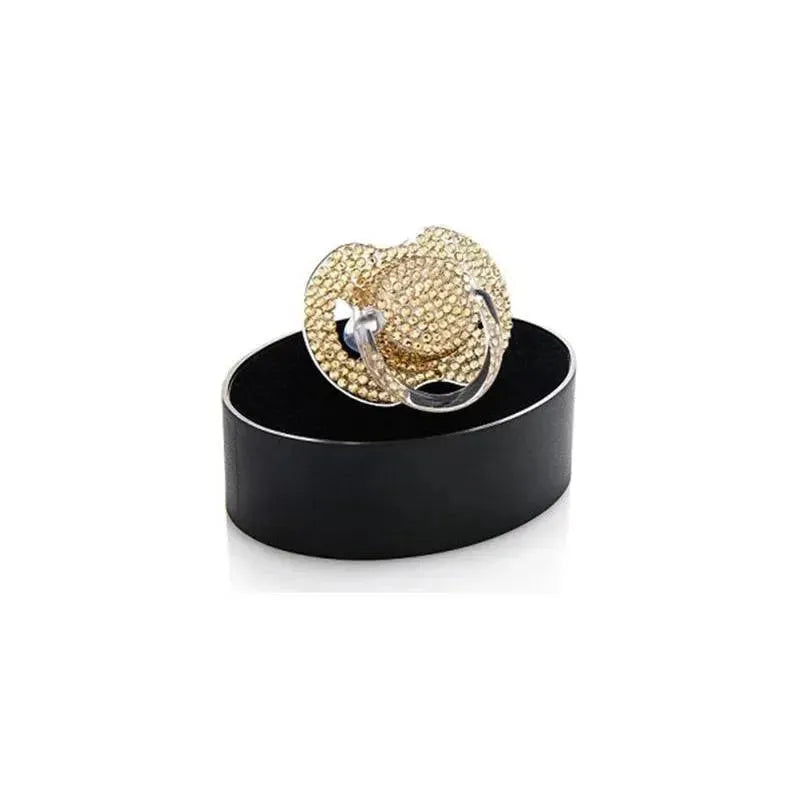 Bling Swarosvski Crystal Pacifier Gold 0/6M Image 1