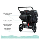 BOB Jogging Stroller Double In Black Image 8