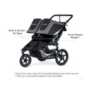 BOB Jogging Stroller Double In Black Image 3