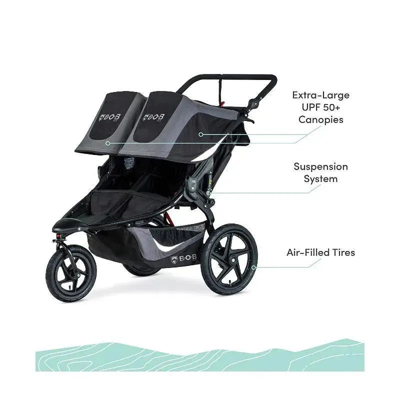 BOB Jogging Stroller Double In Black Image 4