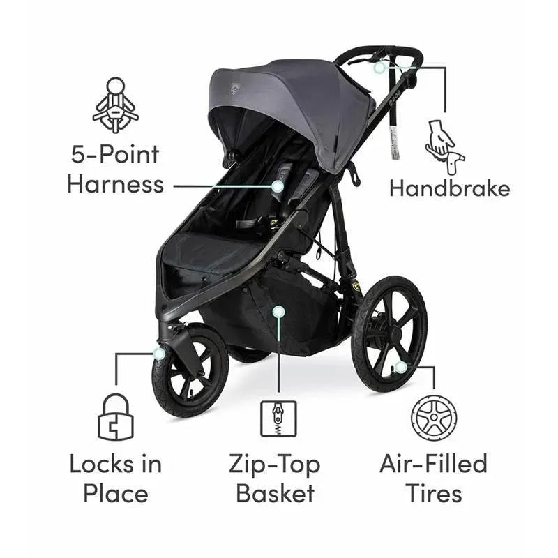 BOB - Wayfinder Jogging Stroller, Storm Image 5