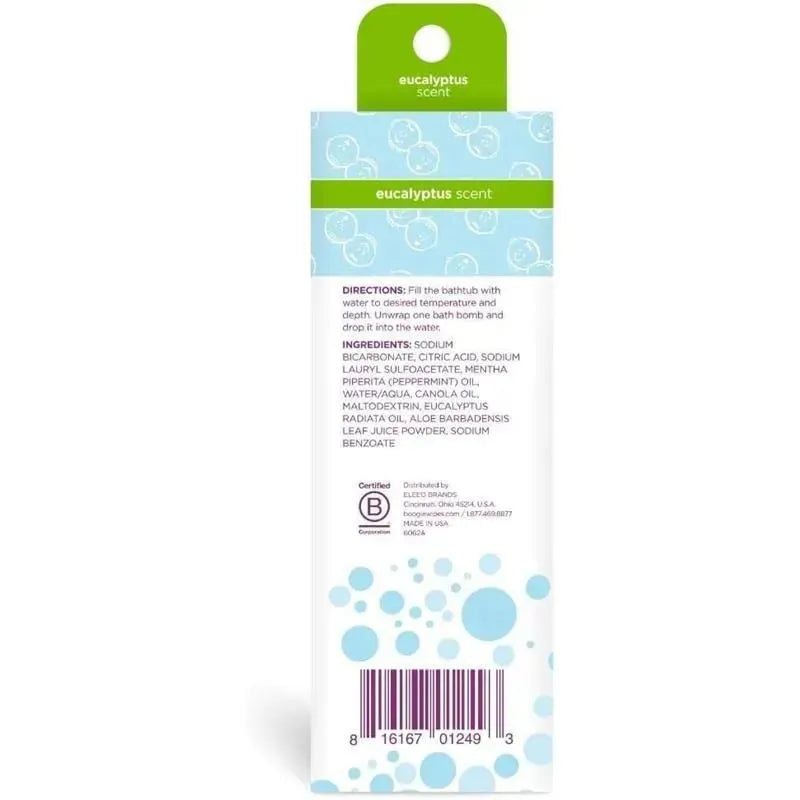 Boogie Wipes - 3Pk Calming Bath Bombs, Eucalyptus Image 4