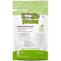 Boogie Wipes - 5Pk Fizzies Baby Bath Bombs, Eucalyptus Image 1