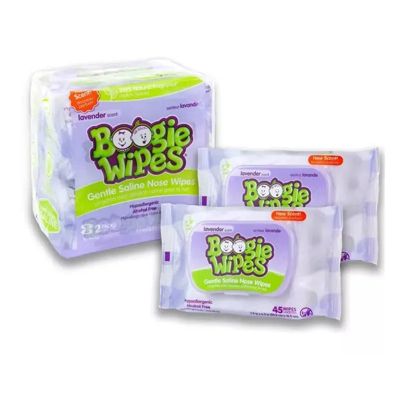 Boogie Wipes Natural Saline,Aloe & Vitamin E 1pk(90 ct) Image 2