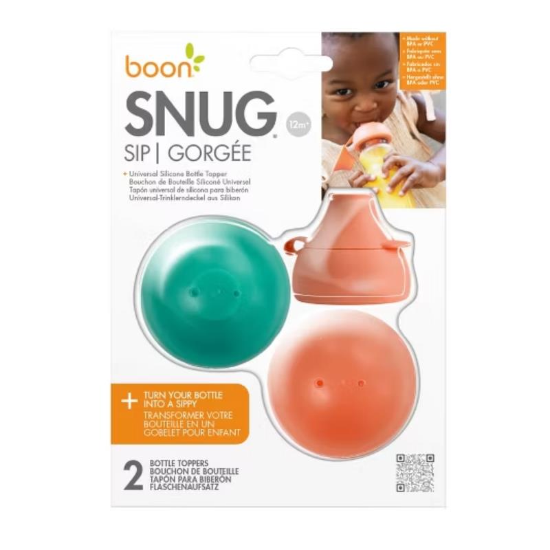 Boon 2Pk Snug Sip Bottle Topper with Case Image 3