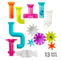 Boon - Baby Bath Time Toys PIPES + TUBES + COGS Bundle Image 1