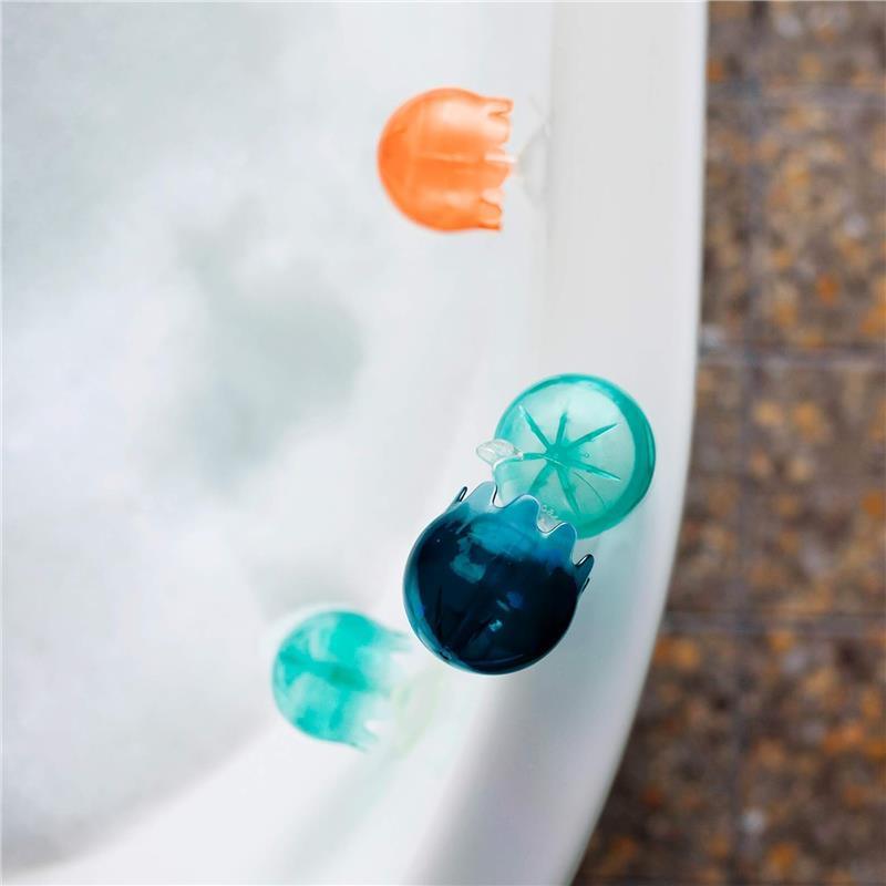 Boon - Jellies Kids Bath Toy, Navy and Coral Image 3