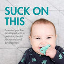 Boon Jewl Orthodontic Pacifier, Silicone Pacifier, Stage 2, 3 months +, Pack of 2, Blue Image 15