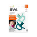 Boon Jewl Orthodontic Pacifier, Silicone Pacifier, Stage 2, 3 months +, Pack of 2, Blue Image 3