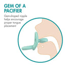 Boon Jewl Orthodontic Pacifier, Stage 1 Newborn+ Silicone Pacifier, Pack of 4, Blue Image 6