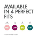 Boon Jewl Orthodontic Pacifier, Stage 1 Newborn+ Silicone Pacifier, Pack of 4, Blue Image 8