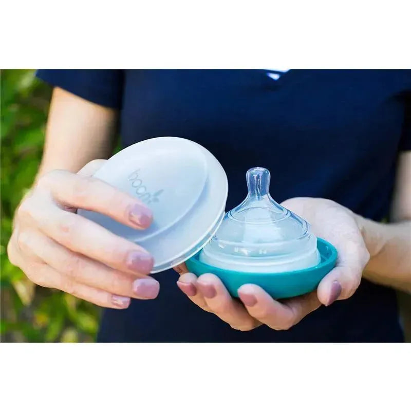 Boon Nursh Pouch & Nipple Container 3-Pack, Blue Image 5